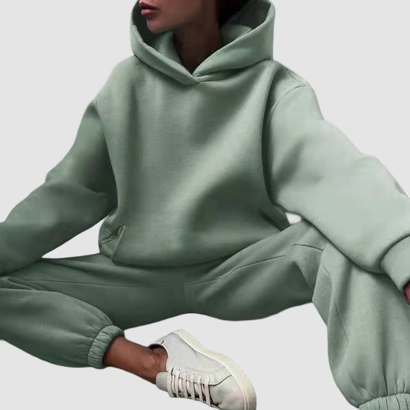 Women’s Cotton Fleece Tracksuit for Winter