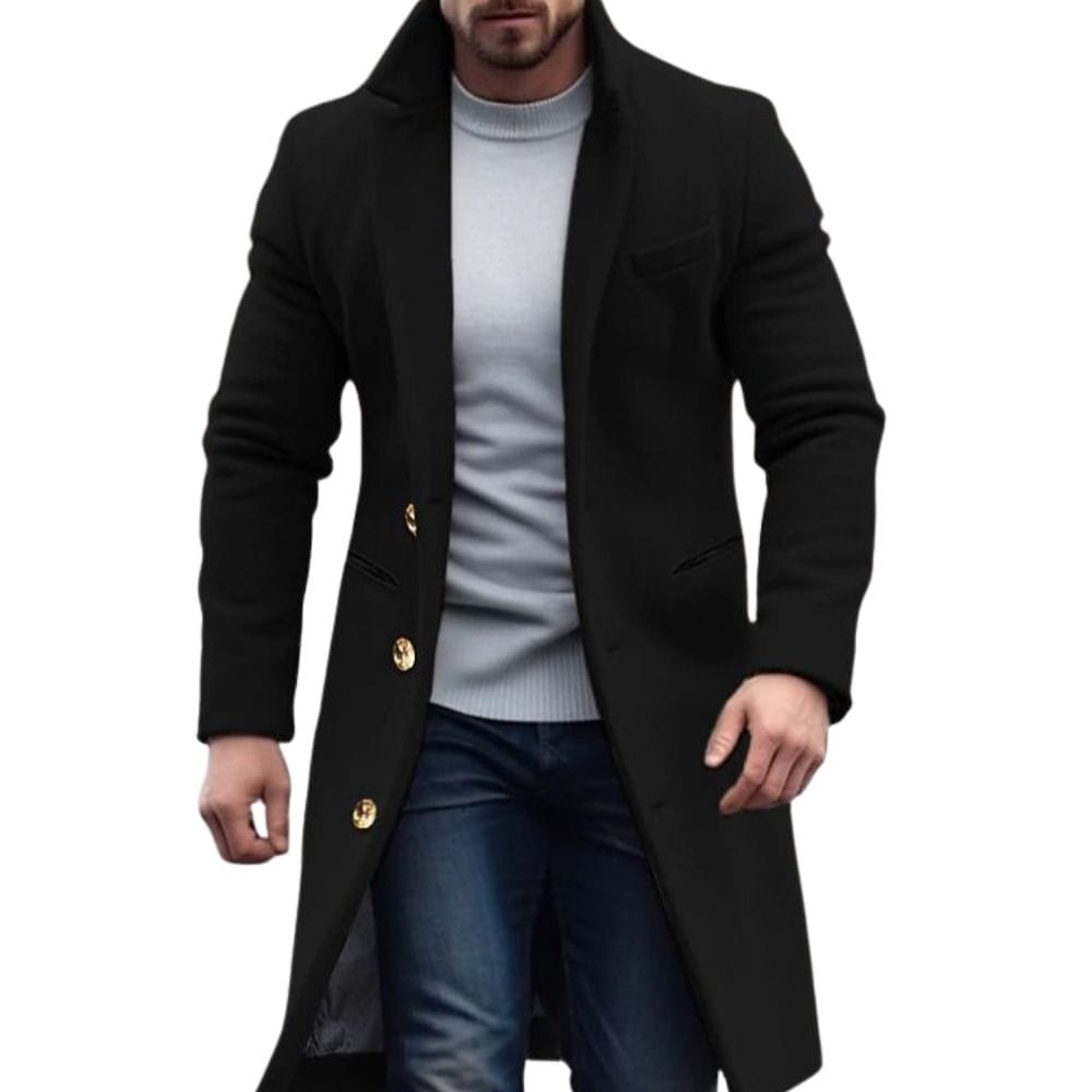 Men’s Button-Up Overcoat | Trench